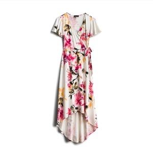 NWT Fortune + Ivy Irene Faux Wrap Dress